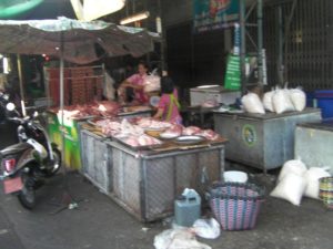 タイのイサーンの市場